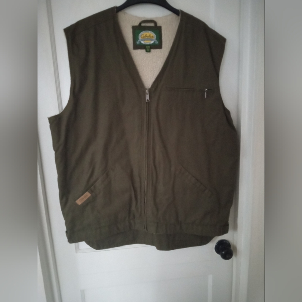 Cabela's 2XL Sherpa Lined Rugged Canvas Vest